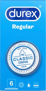 Durex Classic Kondomer, 6 st