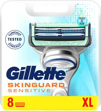 Gillette SkinGuard Sensitive Rakblad, 8 st