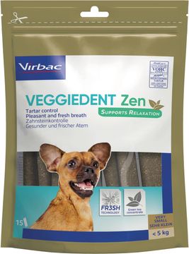 Virbac Veggiedent Zen X-small <5 kg Multifunktionella tuggpinnar för hund 15 st