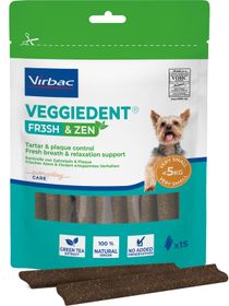 Virbac Veggiedent Zen X-small <5 kg Multifunktionella tuggpinnar för hund 15 st