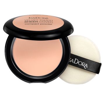 Isadora Velvet Touch Sheer Cover Compact Powder 43 Cool Sand, Puder