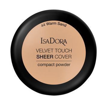 Isadora Velvet Touch Sheer Cover Compact Powder 44 Warm Sand, Puder