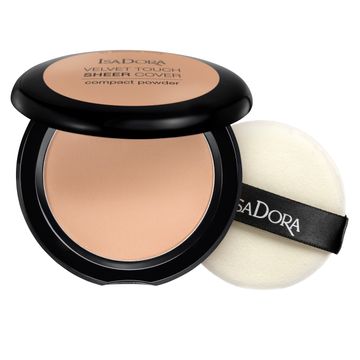 Isadora Velvet Touch Sheer Cover Compact Powder 46 Warm Beige, Puder