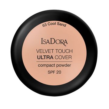 Isadora Velvet Touch Ultra Cover Compact Powder 63 Cool Sand, Puder