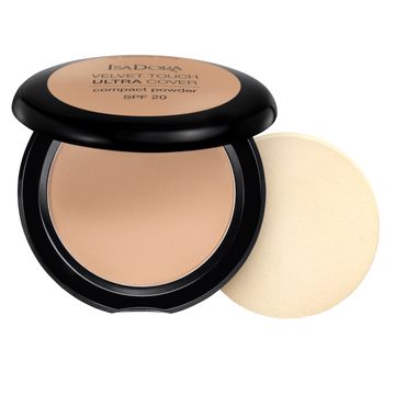 Isadora Velvet Touch Ultra Cover Compact Powder 65 Neutral Beige, Puder