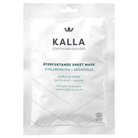 Kronans Apotek KALLA Sheet Mask Återfuktande ansiktsmask 1 st