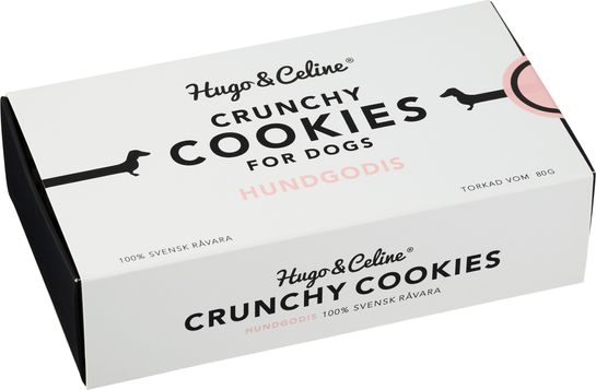 Hugo & Celine Crunchy Cookies Hundgodis, 80 g