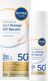 NIVEA UV Face 2in1 Daily UV serum SPF50+ Solskydd för ansiktet 30 ml