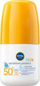 NIVEA Kids Sensitive Sun Roll On SPF50+ Solskydd för barn 50 ml