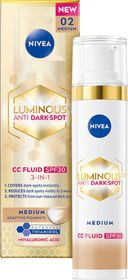 NIVEA Luminous630 Anti Dark-Spot CC Fluid 3-in-1 Medium Färgad dagkräm 40 ml