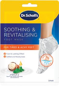 Scholl Soothing And Revitalising Foot Mask Självuppvärmande fotmask 1 par