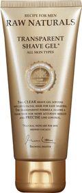Raw Naturals Transparent Shave Gel Transparent rakgel. 75 ml