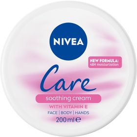 NIVEA Care Soothing Cream Kräm för ansikte, kropp och händer 200 ml