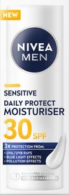 NIVEA MEN Sensitive Moisturiser SPF30 Dagkräm med solskydd 50 ml