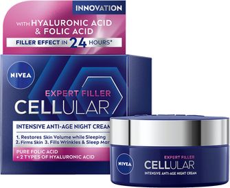 NIVEA Cellular Expert Filler Night Cream Anti-age nattkräm 50 ml
