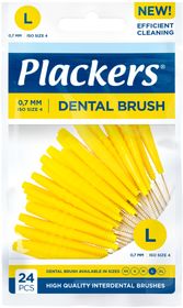 Plackers Dental Brush L 0.7 mm Mellanrumsborste. 24 st