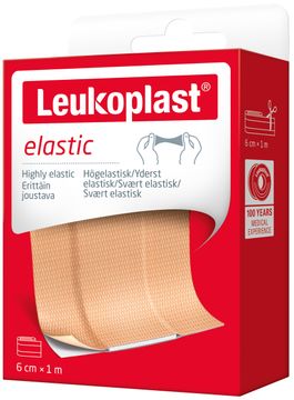 Leukoplast Elastic Flexibelt plåster. 6 cm x 1 m. 1 st