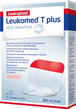 Leukoplast Leukomed T Plus Skin Sensitive Plåster 5x7,2 cm, 5 st