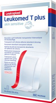Leukoplast Leukomed T Plus Skin Sensitive 8x15 cm Plåster, 5 st