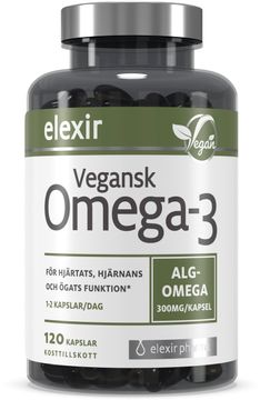 Elexir Pharma Vegansk Omega-3 Kapsel, 120 st