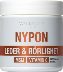 WellAware Nypon + MSM + Vitamin C Kapsel, 90 st