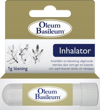 Oleum Basileum Inhalator Inhalationslösning vid nästäppa. 1 g
