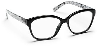 Haga Optik Sala +2.0. Svart/Mönster. Läsglasögon. 1 st
