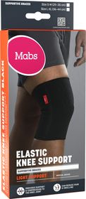Mabs Elastiskt Knäbandage Svart  L/XL Stöd för knäleden 1 st