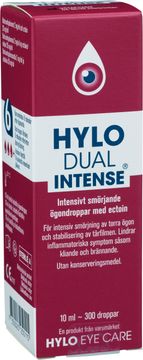 Hylo Dual Intense Smörjande ögondroppar. 10 ml