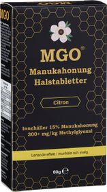 MGO Manukahonung halstabletter Citron 300+ Halstabletter med smak av citron 60 g