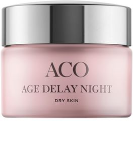 ACO Age Delay Night Dry Skin Anti-age nattkräm. 50 ml