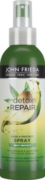 John Frieda Detox Repair Care & Protect Spray Värmeskydd, 200 ml