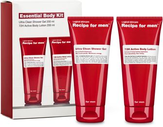 Recipe for men Essential Body Kit Kroppsvårds-kit 200+200 ml