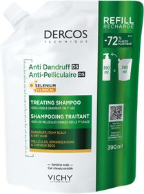 Vichy Anti-Dandruff Shampoo Dry Refill Mjällschampo för torrt hår påfyllning 390 ml