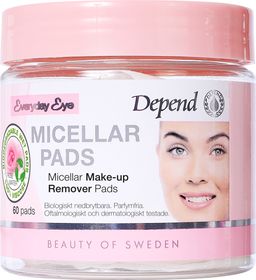 Depend Micellar Make-up Removal Pads Sminkborttagningspads 60 st
