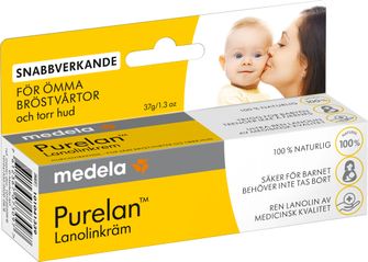 Medela Purelan Lanolinkräm Bröstvårtskräm, 37 g