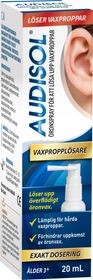 Audisol Öronspray Vaxpropplösare 20ml Öronspray 20 ml