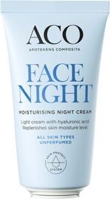 ACO Face Moisturising Night Cream Lätt nattkräm 50 ml