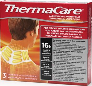 ThermaCare Värmeomslag Nacke skuldror handled Värmedyna, 3 st