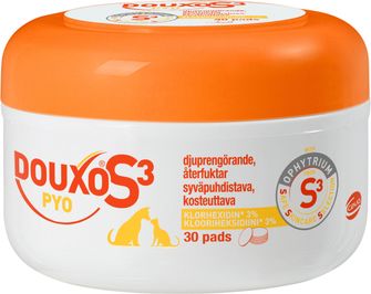 DOUXO S3 Pyo Pads Klorhexidin Renggöringspads för djur 30 st
