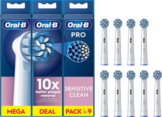 Oral-B PRO Sensitive Clean & Care Tandborsthuvuden till eltandborste 9 st