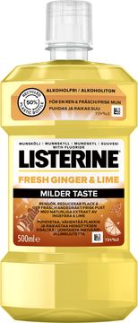 Listerine Fresh Ginger & Lime Milder Taste Munskölj 500 ml