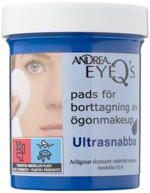 Andrea Eye Q's Remover Pads Ultra Quick Sminkborttagning. 65 st