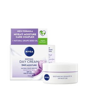 NIVEA Soothing Day Cream SPF15 Dagkräm för känslig hud 50 ml
