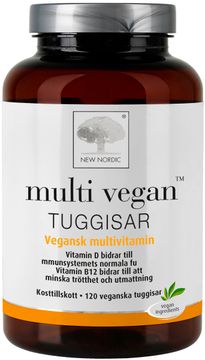 New Nordic Multi Vegan Tuggisar 120 tuggtabletter