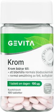 Gevita Krom Tablett, 100 st