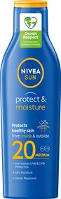 NIVEA Protect & Moisture SUN Lotion SPF20 Solskydd för kroppen 200 ml
