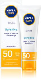 NIVEA SUN Face Sens Soot spf50 Solkräm för ansiktet 50 ml