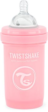 Twistshake Anti-Colic Pastellrosa. Nappflaska 180 ml. 1 st