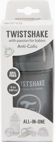 Twistshake Anti-Colic Pastellgrå 180 ml Nappflaska 1 st